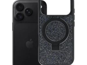 Case for iPhone 18 Pro / 17 Pro Quartz Circle Stand Mag Cover black