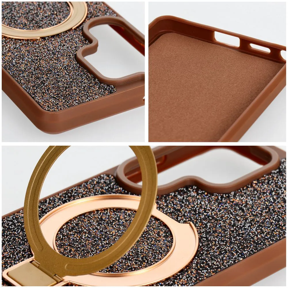 Case for Samsung S26 Quartz Circle Stand Mag Cover brown - Image 5