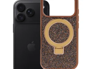 Case for iPhone 18 Pro / 17 Pro Quartz Circle Stand Mag Cover brown