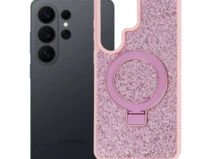 Case for Samsung S26 Ultra Quartz Circle Stand Mag Cover pink