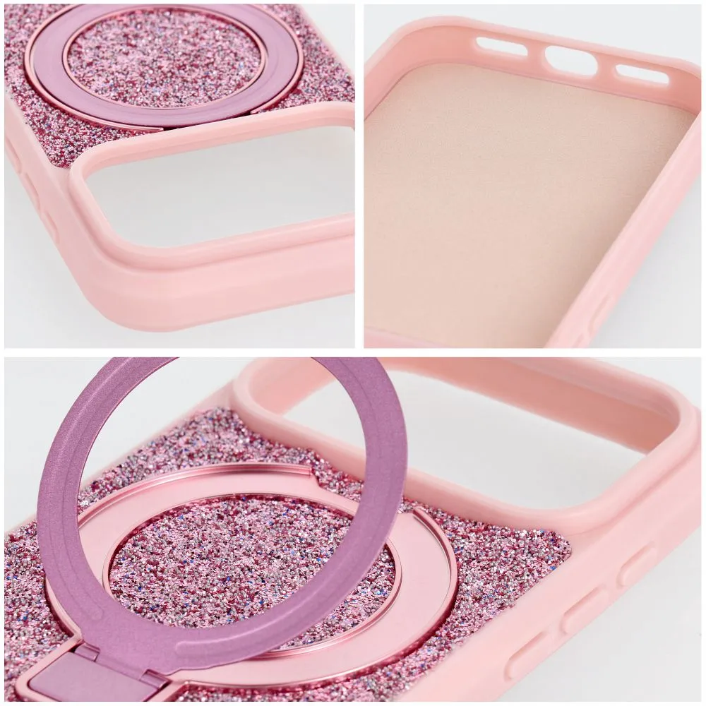 Case for iPhone 11 Quartz Circle Stand Mag Cover pink - Image 5