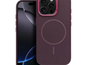 Case for iPhone 15 PRO Frame Mag Cover compatible with MagSafe purple
