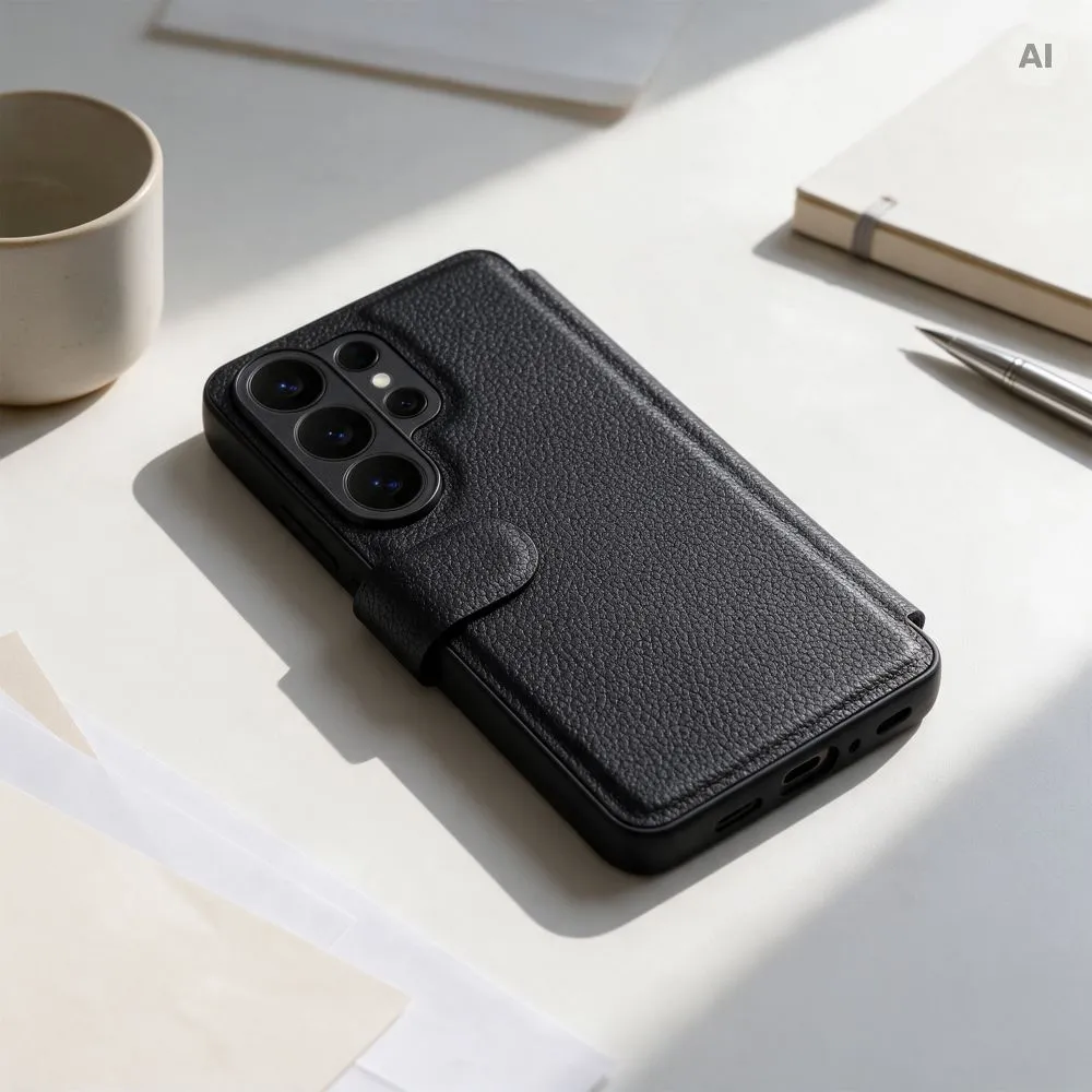 Flip case for Samsung A13 4G Max Protect RFID black - Image 5
