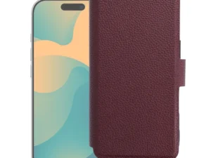 Flip case for iPhone 17 PRO MAX / 18 PRO MAX Max Protect dark cherry